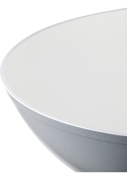 Nano Seramik Wok Tava - Gri/beyaz - 28 cm