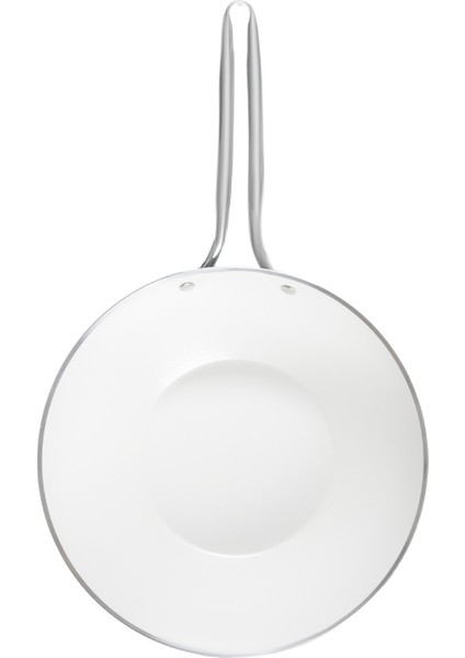 Nano Seramik Wok Tava - Gri/beyaz - 28 cm