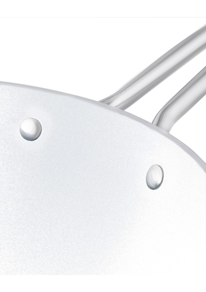 Nano Seramik Wok Tava - Gri/beyaz - 28 cm