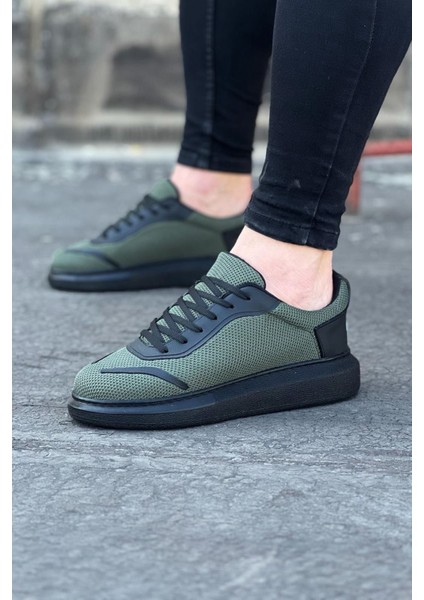 LISINYA947 CZ019 Haki Triko Erkek Casual Ayakkabı