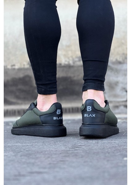 LISINYA947 CZ019 Haki Triko Erkek Casual Ayakkabı