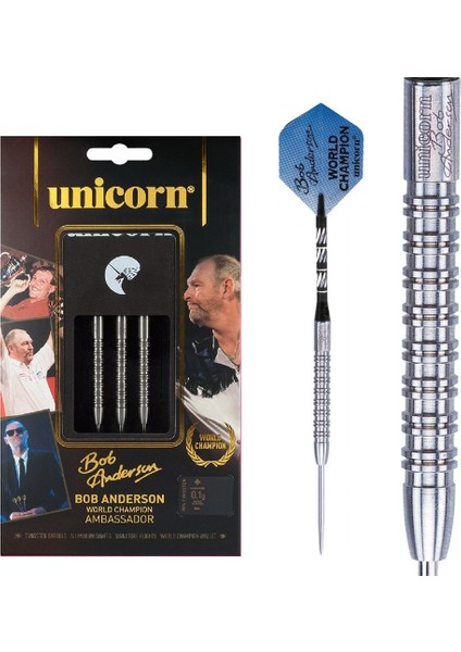 Bob Anderson World Champion % 90 Naturel Tungsten Çelik Uçlu Dart Oku