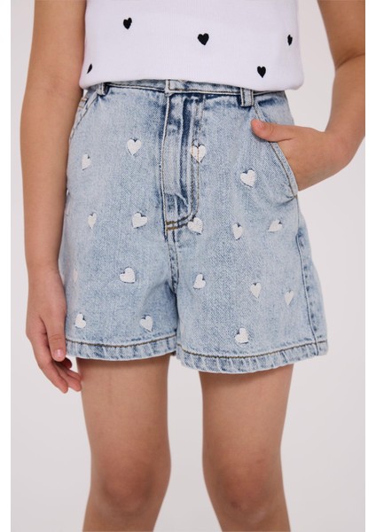 Kız Çocuk Denim Şort