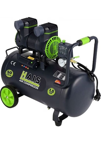 50 Litre Sessiz Yağsız Hava Kompresörü 1.5hp