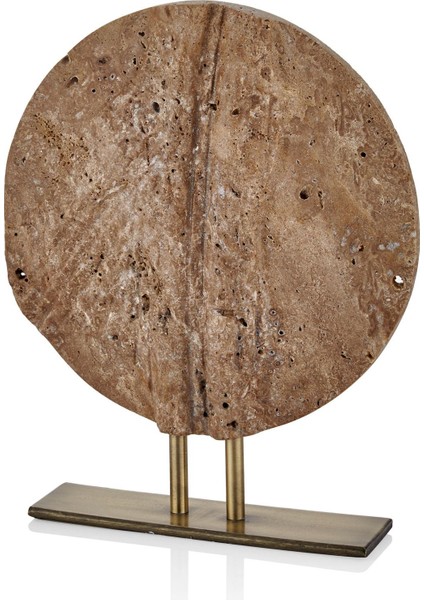 Evza Mermer Embossed Wood Kahverengi Traveten Dekor 8*30*37 cm fiyatları