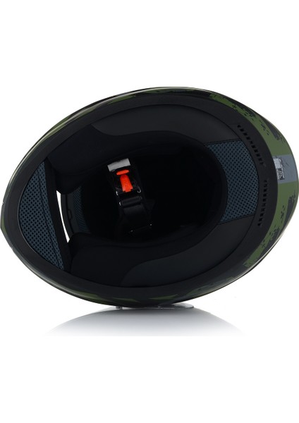 Rapıd Iı Thunder Bırds Mat Yeşil Motosiklet Kaskı Gri Camlı fırsatları