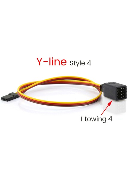 Futaba Jr Rc Araba Eksenel SCX10,1 Ila 4 Için Mini Servo Y Hattı (Yurt Dışından)