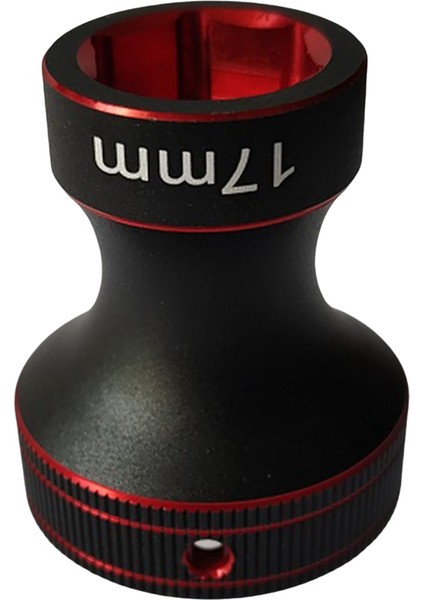 17MM Tekerlek Altıgen Anahtar Aleti Altıgen Somun Kovanı Siyah Kırmızı (Yurt Dışından)