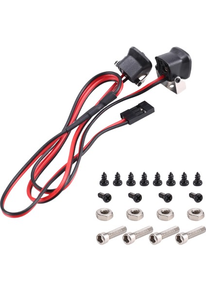 Ön Ön LED Işıklar Spot Işığı 1/10 Rc Crawler Kırmızı Işık (Yurt Dışından)