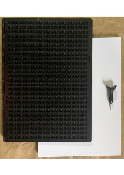 Braille Yazı Seti -8 (27 Satır TABLET-KALEM-100 Adet Kağıt)