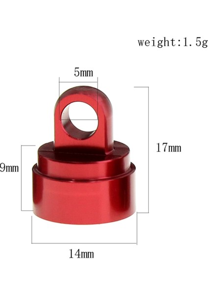 Slash 2WD 4WD Için 4 Adet Işlenmiş Alaşımlı Amortisör Kapağı, Kırmızı (Yurt Dışından) fiyatları
