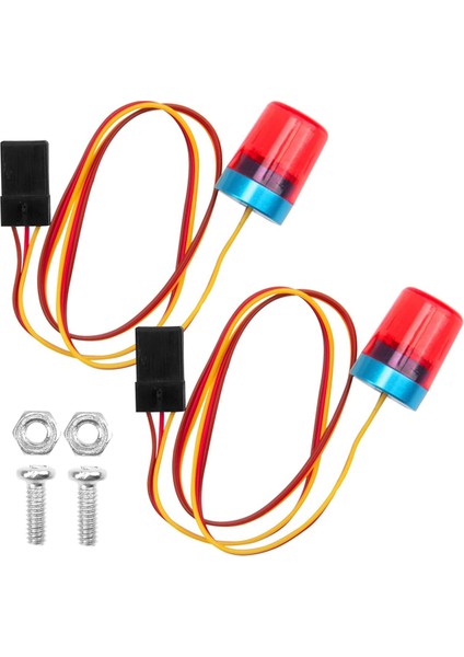 1/14 Rc Traktör Kırmızı Için 2 Adet Çok Işlevli Rc LED Flaş Işıkları (Yurt Dışından)