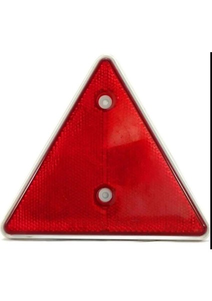 Plastik Üçgen Reflektör Kırmızı 14X16CM