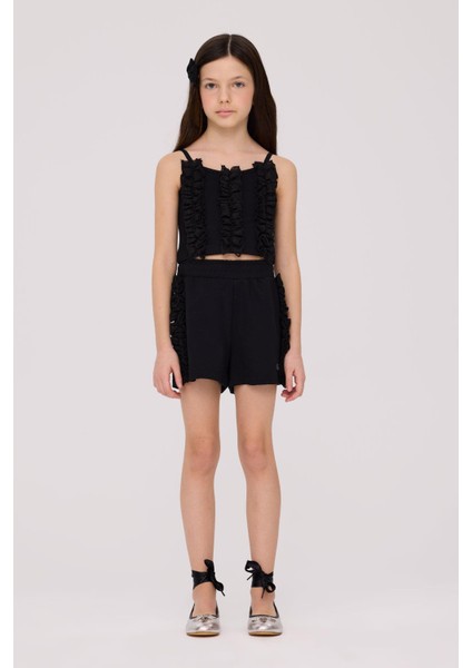 Bg Store Kız Çocuk Siyah Bluz