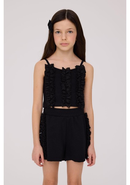 Bg Store Kız Çocuk Siyah Bluz