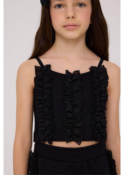 Bg Store Kız Çocuk Siyah Bluz