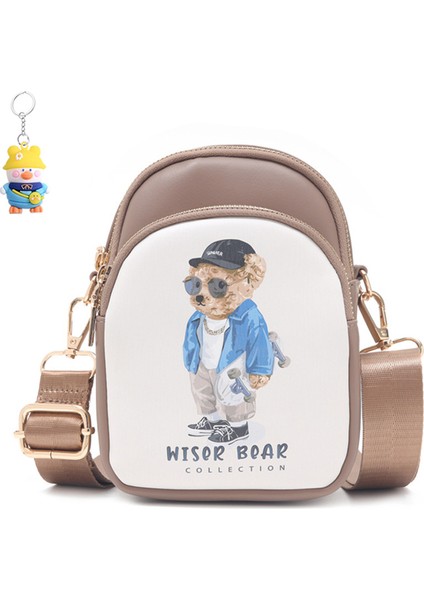 Karikatür Crossbody Çanta Omuz Çantası Moda Cep Telefonu Çantası Kadın (Yurt Dışından)