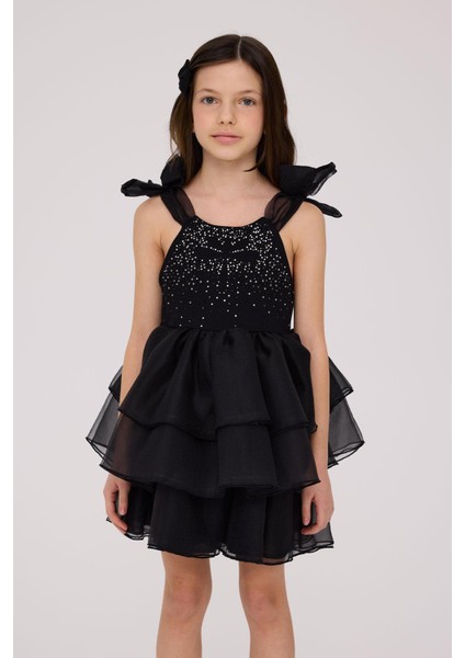 Bg Store Kız Çocuk Siyah Elbise