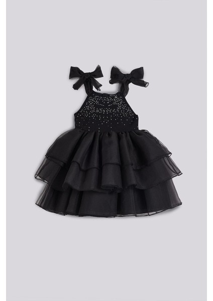 Bg Store Kız Çocuk Siyah Elbise