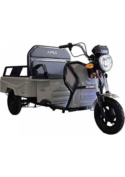 Apt4 3 Teker. Moped Koyu Metalık Grı