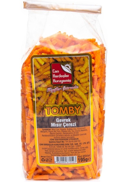 Tomby Gevrek Mısır Çerezi 195 gr