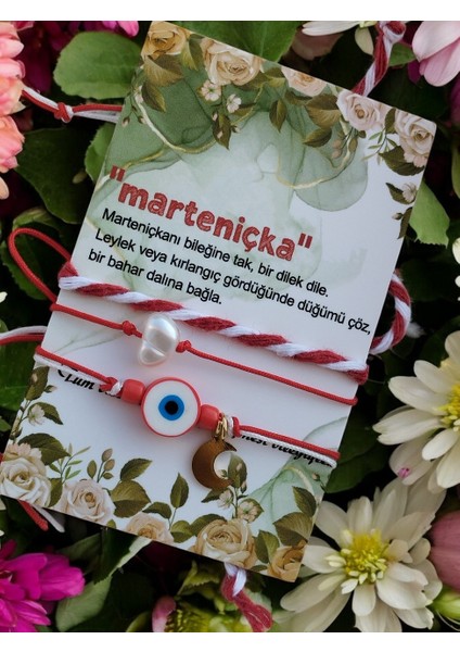 Kadınlar Gününe Özel, Marteniçka Ipi Hediyeli 2'li Kadın Bileklik