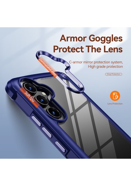 Samsung Galaxy A54 Için Şeffaf Sert Pc Tpu Tampon Telefon Kılıfı - Mavi (Yurt Dışından) indirimleri