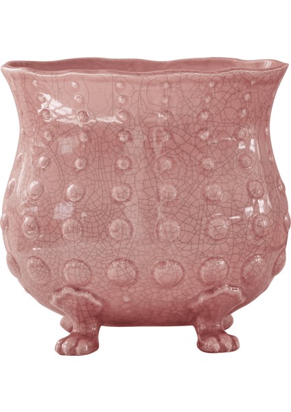 x l Seramik Saksı - Soft Pembe