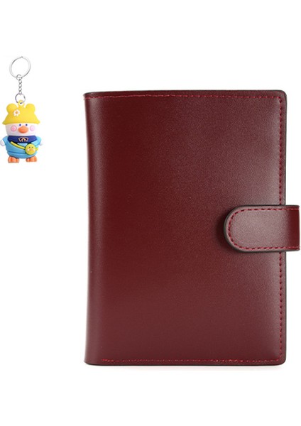 Cüzdan Iş Pasaportu Kitabı Çoklu Kart Yuvası Sürücü Ehliyet Çantası Gevşek Yapraklı Kart Tutucu (Yurt Dışından)