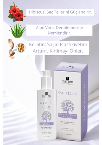 Kıvırcık & Dalgalı Saçlar Için Doğal Bukle Belirginleştirici Durulanmayan Krem 200 ml