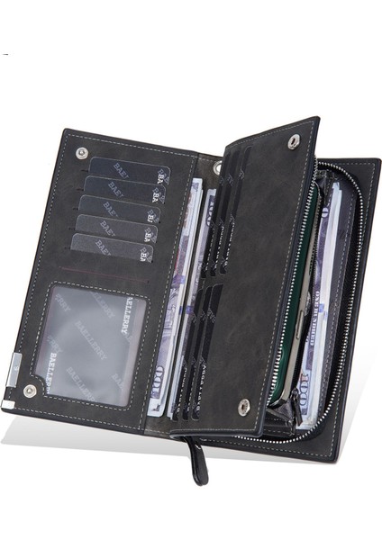 Erkekler Clutch Iş Çoklu Kart Yuvası Kart Tutucu Snap Düğmeli Clutch Cüzdan (Yurt Dışından) fiyatları
