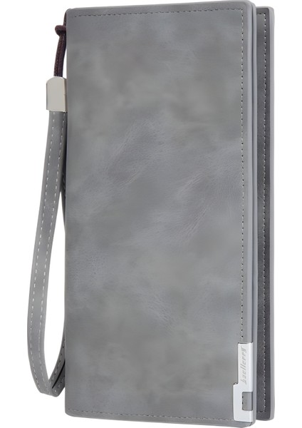 Erkekler Clutch Iş Çoklu Kart Yuvası Kart Tutucu Snap Düğmeli Clutch Cüzdan (Yurt Dışından) modelleri