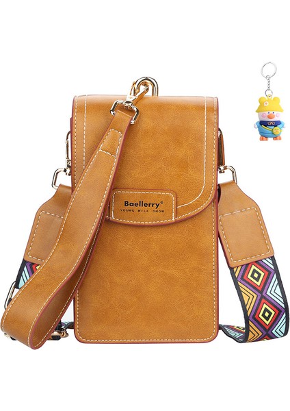Bayan Cüzdan Moda ve Çok Yönlü Büyük Kapasiteli Toka Crossbody Cep Telefonu Çantası (Yurt Dışından)