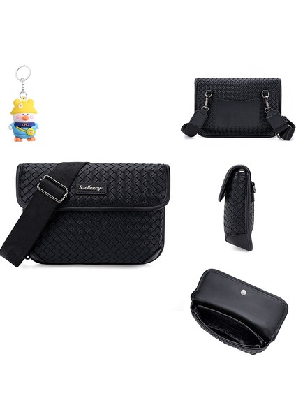 Erkek Çanta Iş Büyük Kapasiteli Toka Tek Omuz Crossbody Çanta (Yurt Dışından)
