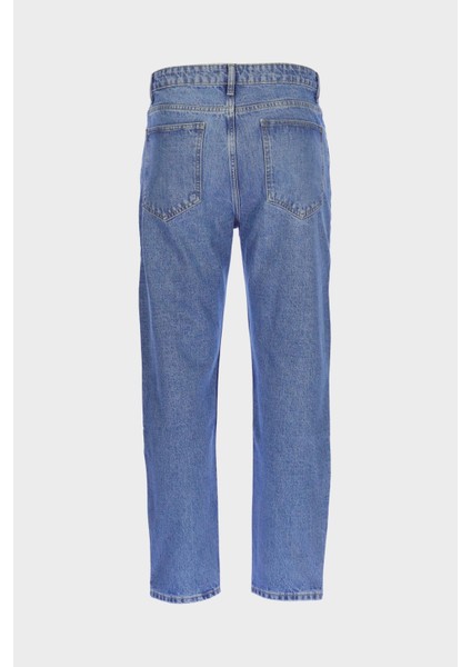 Erkek Açık Mavi Normal Bel Tapered Fit Jean Pantolon E 4411-005 fiyatları