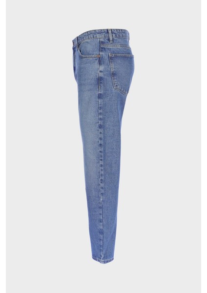 Erkek Açık Mavi Normal Bel Tapered Fit Jean Pantolon E 4411-005 fırsatları