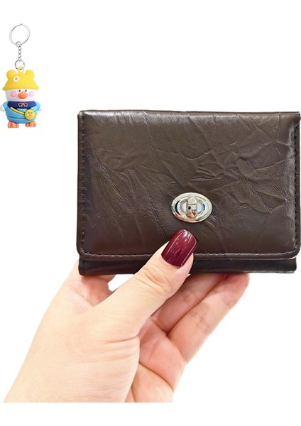 Kart Tutucu Moda Üç Katlı Mini Kısa Cüzdan Para Cüzdanı (Yurt Dışından)