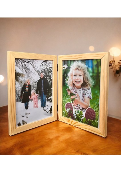 Decolıfe Menteşeli Çerçeve, Fotoğraf Çerçevesi, Anı Çerçevesi, Resim Çerçevesi, Ahşap Çerçeve