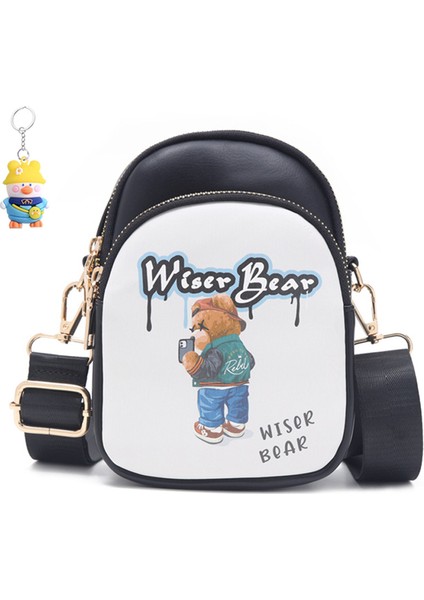 Karikatür Crossbody Çanta Omuz Çantası Moda Cep Telefonu Çantası Kadın (Yurt Dışından)