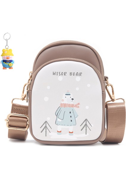 Karikatür Crossbody Çanta Omuz Çantası Moda Cep Telefonu Çantası Kadın (Yurt Dışından)