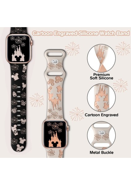 Apple Watch 42/44/45/46/49MM Kordon Leopar Desen Yumuşak Silikon Kordon 2/3/4/5/6/se/7/8/9/10/ultra fiyatları
