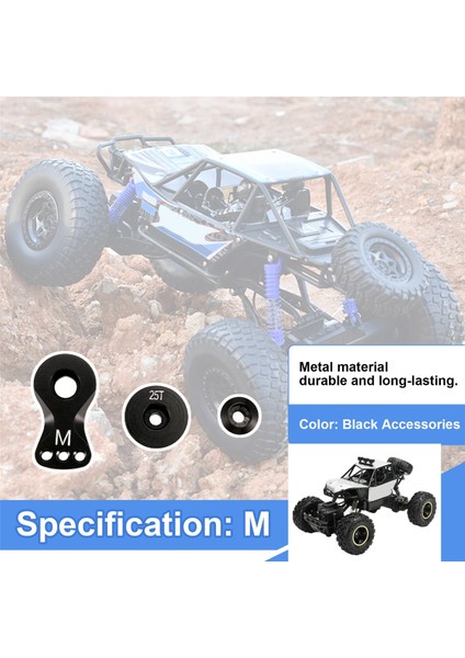 25T Ayarlanabilir Servo Koruyucu Kol Boynuzu -1/10 Rc Araba Parçaları, M, A (Yurt Dışından) fırsatları