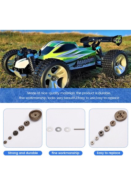 1/16 Rc Araba Yedek Parçaları Işlenmiş Metal Mahmuz Dişlisi ve - (Yurt Dışından) indirimleri