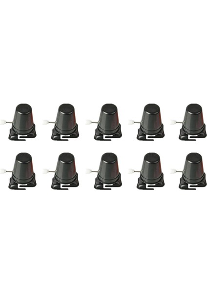 10 Adet Saat Bacaklı Robot Kurmalı Oyuncak Hareketi Çocuk Siyah (Yurt Dışından)