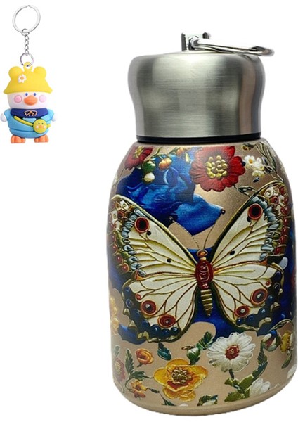 Büyük Kapasiteli Taşınabilir 304 Paslanmaz Çelik Küçük Şişman Su Bardağı Küçük Göbek Bardağı Hediye Su Bardağı Kadın Termos Bardağı (Yurt Dışından)