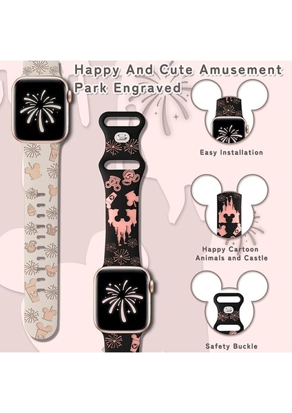 Apple Watch 44/45/46/49mm Kordon Leopar Desen Yumuşak Silikon Kordon 2/3/4/5/6/se/7/8/9/10/11/ultra fiyatları