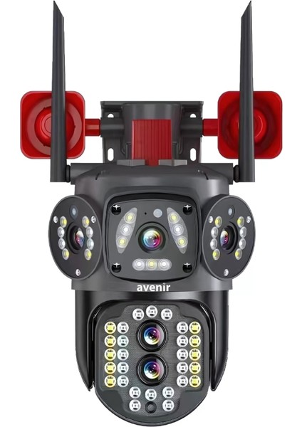 AV-S314 Wifi Hoparlörlü 4mp 2 Kameralı 10X Optik Zoomlu Ptz Kamera