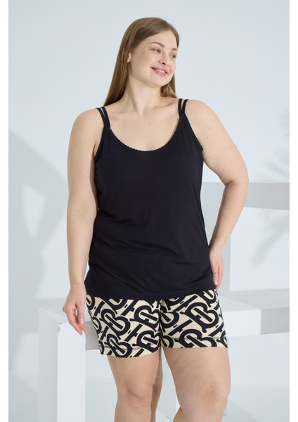 Bambu Ip Askılı Yazlık Kadın Şort Takım 70011 indirimleri