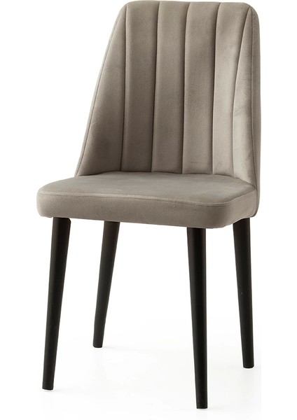 Sd Ahşap Ayaklı Babyface Kumaş Salon Balkon ve Mutfak Sandalyesi 4 Adet