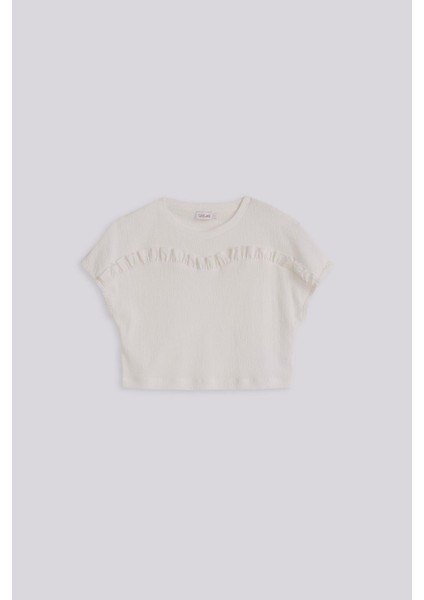 Bg Store Kız Çocuk Beyaz Bluz